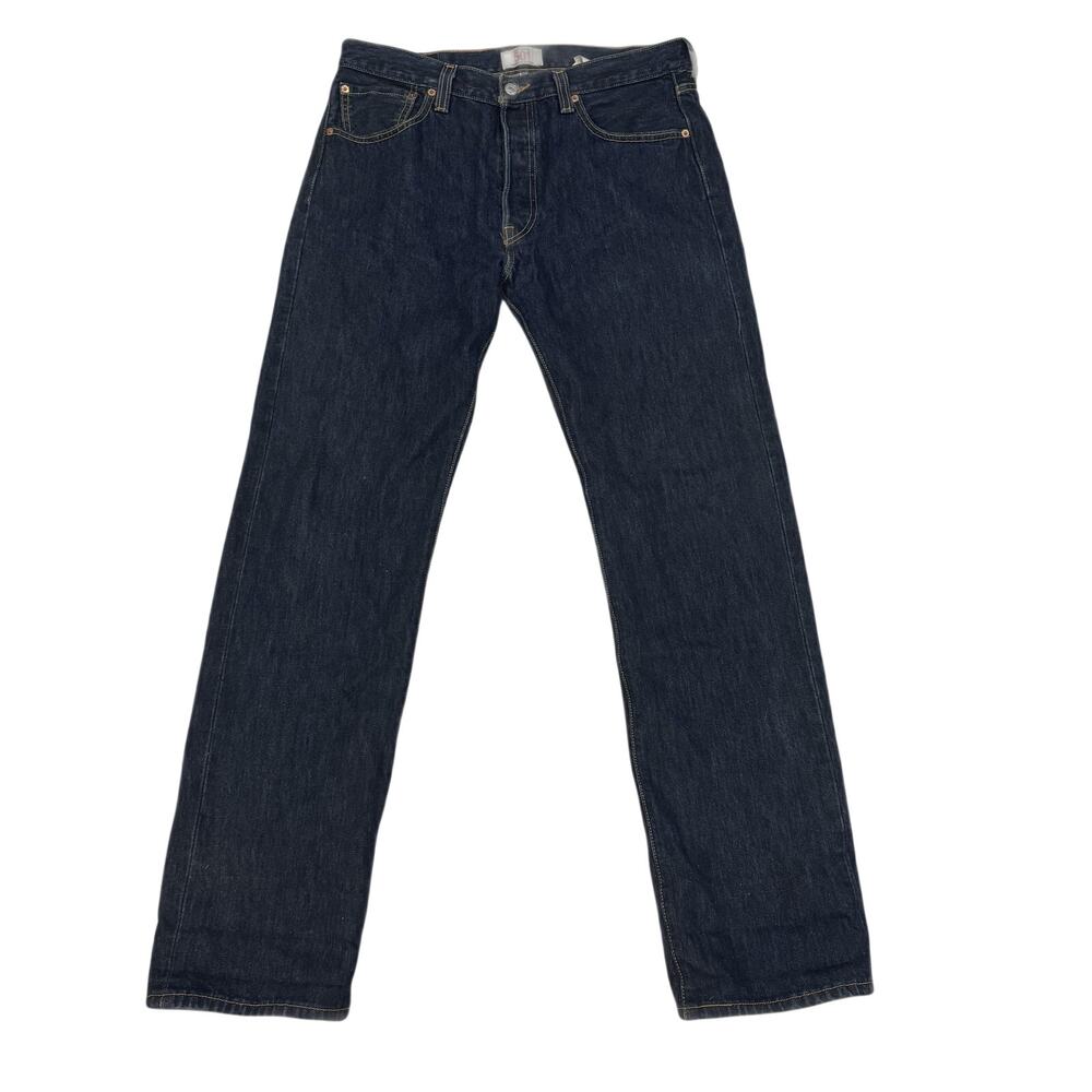 Levi's 501 Button Fly Jeans Men's 34x34 Straight Medium Wash